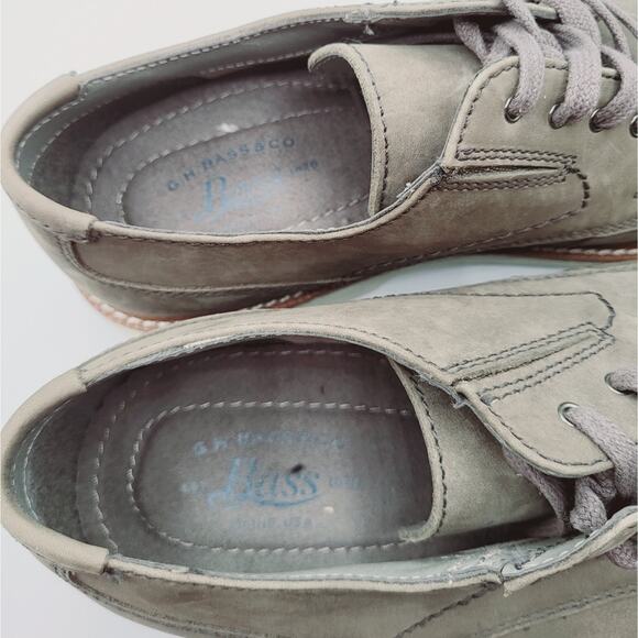 G.H. Bass & Co. Gray Suede Leather Lace Up Oxford Derby Size 9.5M - Picture 11 of 11